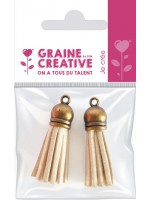 ΣΕΤ ΦΟΥΝΤΑ ΑΠΟ ΔΕΡΜΑ ΛΕΥΚΟ 2ΤΕΜ 4CM