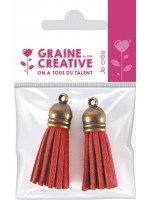 ΣΕΤ ΦΟΥΝΤΑ ΑΠΟ ΔΕΡΜΑ ΚΟΚΚΙΝΟ 2ΤΕΜ 4CM