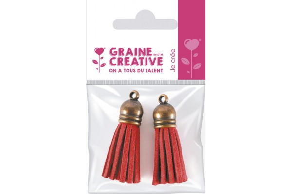 ΣΕΤ ΦΟΥΝΤΑ ΑΠΟ ΔΕΡΜΑ ΚΟΚΚΙΝΟ 2ΤΕΜ 4CM