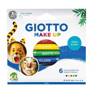 FACE PAINTING ΜΟΛΥΒΙΑ ΣΕΤ 6 ΧΡΩΜΑΤΩΝ MAKE UP GIOTTO