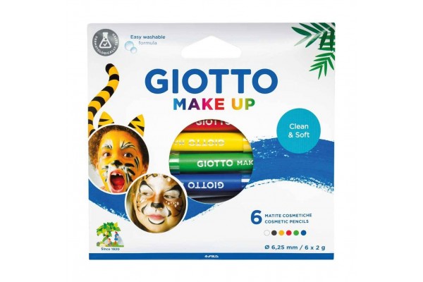FACE PAINTING ΜΟΛΥΒΙΑ ΣΕΤ 6 ΧΡΩΜΑΤΩΝ MAKE UP GIOTTO