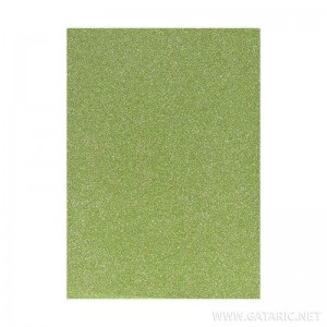 ΑΦΡΩΔΕΣ ΦΥΛΛΟ GLITTER LEMON GREEN Α4 210x297mm 2,0 mm