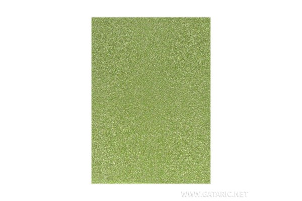 ΑΦΡΩΔΕΣ ΦΥΛΛΟ GLITTER LEMON GREEN Α4 210x297mm 2,0 mm