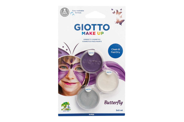 ΧΡΩΜΑΤΑ ΠΡΟΣΩΠΟΥ ΣΕΤ 3 ΧΡΩΜΑΤΩΝ 5ml BUTTERFLY