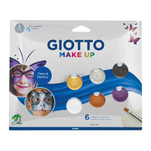 ΜΠΟΓΙΕΣ ΠΡΟΣΩΠΟΥ ΣΕΤ Giotto Make up 6 Face Paint 5ml σε μεταλλικά χρώματα