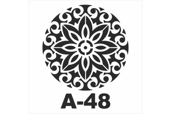 ΣΤΕΝΣΙΛ 20Χ20 A-48 ARTEBELLA ΜΠΟΡΝΤΟΥΡΑ ΣΤΡΟΓΓΥΛΗ
