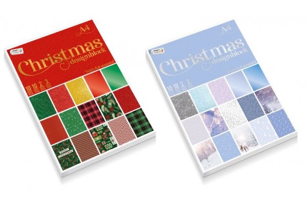 ΜΠΛΟΚ SCRAPBOOKING Α4 ΧΡΙΣΤΟΥΓΕΝΝΙΑΤΙΚΟ 25Φ, 120120GSM/270GSM, 2 ΣΧΕΔΙΑ