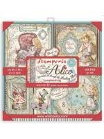 ΜΠΛΟΚ SCRAPBOOKING STAMPERIA 30,5Χ30,5CM 22Φ DOUBLE FACE - ALICE IN WONDERLAND