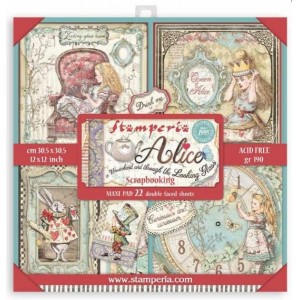 ΜΠΛΟΚ SCRAPBOOKING STAMPERIA 30,5Χ30,5CM 22Φ DOUBLE FACE - ALICE IN WONDERLAND ΜΠΛΟΚ SCRAPBOOKING STAMPERIA 30,5Χ30,5CM 22Φ DOUBLE FACE - ALICE IN WONDERLAND