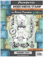 ΣΦΡΑΓΙΔΑ ΣΙΛΙΚΟΝΗΣ STAMPERIA 15X20CM - SIR VAGABOND STEAMPUNK