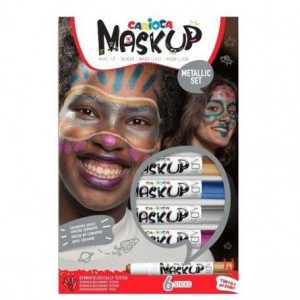 ΧΡΩΜΑΤΑ ΠΡΟΣΩΠΟΥ METALLIC CARIOCA FACE PAINT ΣΕΤ 6 ΤΕΜ