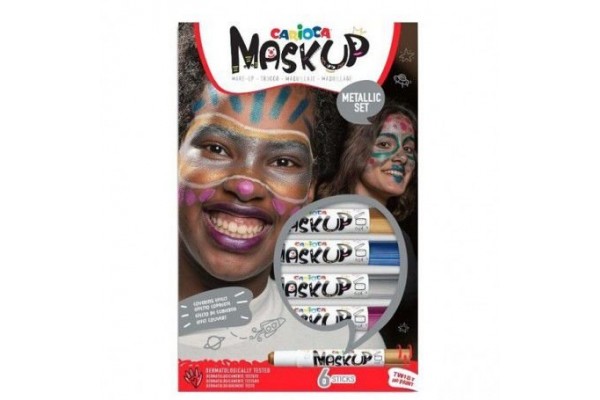 ΧΡΩΜΑΤΑ ΠΡΟΣΩΠΟΥ METALLIC CARIOCA FACE PAINT ΣΕΤ 6 ΤΕΜ