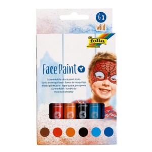 ΧΡΩΜΑΤΑ ΓΙΑ ΤΟ ΠΡΟΣΩΠΟ FACE PAINT KIT II, 6 ΧΡΩΜΑΤΑ FOLIA ΧΡΩΜΑΤΑ ΓΙΑ ΤΟ ΠΡΟΣΩΠΟ FACE PAINT KIT II, 6 ΧΡΩΜΑΤΑ FOLIA