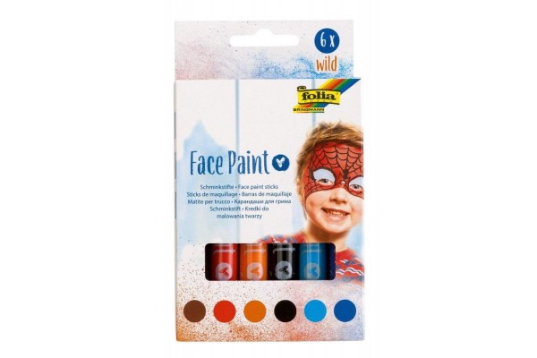 ΧΡΩΜΑΤΑ ΓΙΑ ΤΟ ΠΡΟΣΩΠΟ FACE PAINT KIT II, 6 ΧΡΩΜΑΤΑ FOLIA
