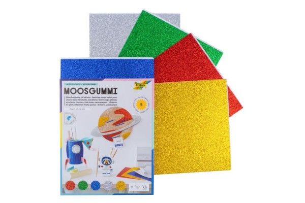 ΑΦΡΩΔΕΣ ΦΥΛΛΟ GLITTER BASIC ΑΥΤΟΚΟΛΛΗΤΟ ΣΤΗΝ ΜΙΑ ΟΨΗ 20X29 5ΦΥΛΛΑ-5ΧΡΩΜΑΤΑ