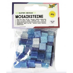 ΨΗΦΙΔΕΣ ΜΩΣΑΪΚΑ ΠΛΑΚΑΚΙΑ GLITTER MIX, 45G, 10X10MM, 190 ΤΕΜΑΧΙΑ, ΜΠΛΕ ΨΗΦΙΔΕΣ ΜΩΣΑΪΚΑ ΠΛΑΚΑΚΙΑ GLITTER MIX, 45G, 10X10MM, 190 ΤΕΜΑΧΙΑ, ΜΠΛΕ