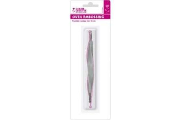 ΕΡΓΑΛΕΙΟ EMBOSSING ΜΕ 2 ΜΥΤΕΣ 3mm ΚΑΙ 5mm