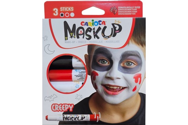 ΧΡΩΜΑΤΑ ΠΡΟΣΩΠΟΥ MASK UP CREEPY CARIOCA SET 3 ΧΡΩΜΑΤΑ