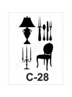 ΣΤΕΝΣΙΛ 15Χ20 C-28 ARTEBELLA