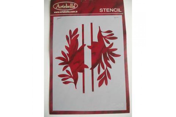 ΣΤΕΝΣΙΛ 15Χ20 C-46 ARTEBELLA ΚΛΑΔΙ ΜΕ ΦΥΛΛΑ