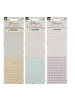 ΠΕΡΛΕΣ ΑΥΤΟΚΟΛΛΗΤΕΣ ΜΙΚΡΕΣ  372 ΤΕΜ, 3 ΣΧΕΔΙΑ