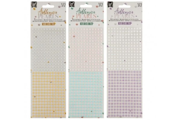 ΠΕΡΛΕΣ ΑΥΤΟΚΟΛΛΗΤΕΣ ΜΙΚΡΕΣ  372 ΤΕΜ, 3 ΣΧΕΔΙΑ