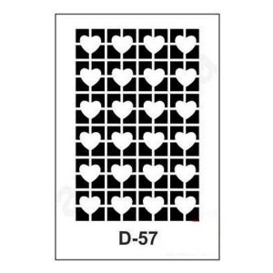 ΣΤΕΝΣΙΛ  20Χ30 D-57 ARTEBELLA ΚΑΡΔΟΥΛΕΣ