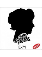 ΣΤΕΝΣΙΛ 10Χ10 Ε-71 ARTEBELLA ΓΥΝΑΙΚΑ