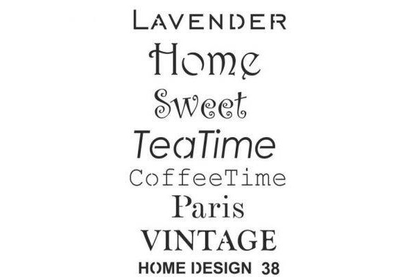 ΣΤΕΝΣΙΛ 35Χ50 HOME DESING STENCILS ARTEBELLA