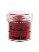 ΣΚΟΝΗ ΑΝΑΓΛΥΦΗ ΜΕ ΟΓΚΟ Embrossing Powder - Tinsel Red