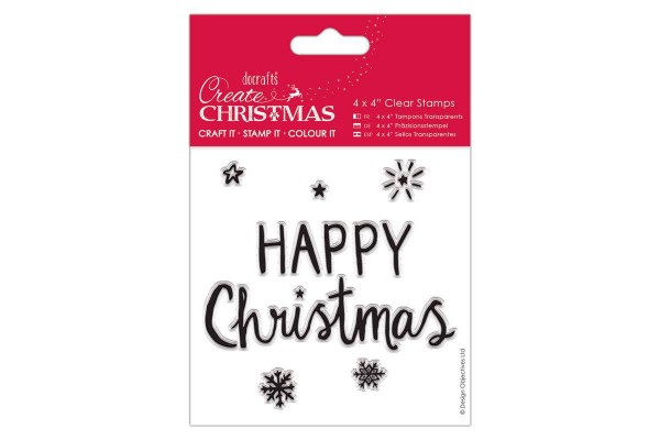ΣΦΡΑΓΙΔΑ ΣΙΛΙΚΟΝΗΣ ΔΙΑΦΑΝΗ 4Χ4 HAPPY CHRISTMAS