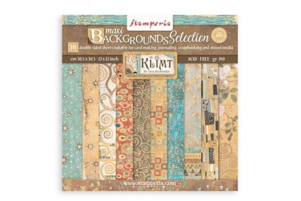 ΜΠΛΟΚ SCRAPBOOKING STAMBERIA  30,5X30,5CM 10ΦΥΛΛΑ (12"X12")  - KLIMT