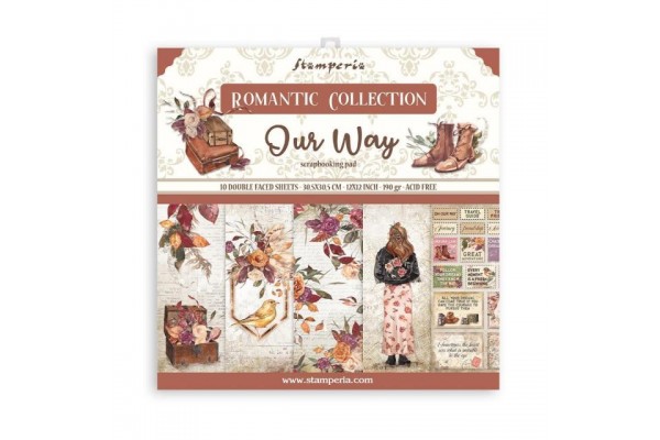 ΜΠΛΟΚ SCRAPBOOKING STAMPERIA 30,5Χ30,5CM 10Φ DOUBLE FACE - OUR WAY