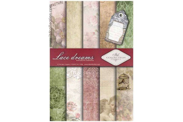 ΧΑΡΤΙ SCRAPBOOKING 5 ΧΑΡΤΙΑ ΔΙΠΛΗΣ& 1 ΦΥΛΛΟ ΜΕ ΕΤΙΚΕΤΕΣ 200g 210x297mm SCRAP006
