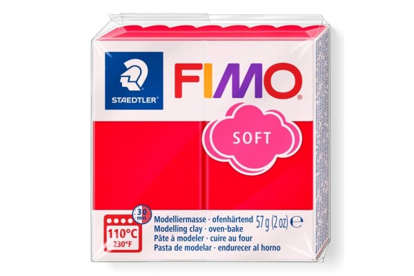STAEDTLER ΠΗΛΟΣ FIMO SOFT 8020-24 Indian Red 57g