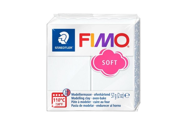 STAEDTLER ΠΗΛΟΣ FIMO SOFT 8020-0  White 57g