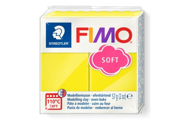 STAEDTLER ΠΗΛΟΣ FIMO SOFT 8020-10 Lemon 57g