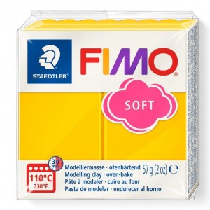 STAEDTLER ΠΗΛΟΣ FIMO SOFT 8020-16 Sunny Yellow 57g