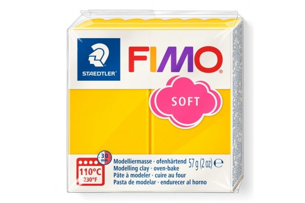 STAEDTLER ΠΗΛΟΣ FIMO SOFT 8020-16 Sunny Yellow 57g