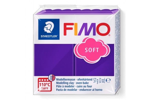 STAEDTLER ΠΗΛΟΣ FIMO SOFT 8020-63 Plum 57g