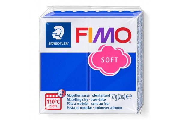 STAEDTLER ΠΗΛΟΣ FIMO SOFT 8020-33 Brilliant Blue 57g