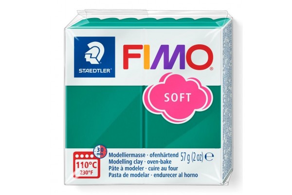 STAEDTLER ΠΗΛΟΣ FIMO SOFT 8020-56 Emerald 57g