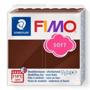 STAEDTLER ΠΗΛΟΣ FIMO SOFT 8020-75 Chocolate 57g