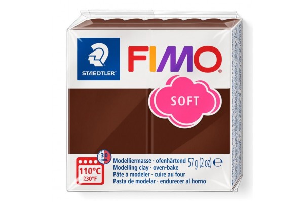 STAEDTLER ΠΗΛΟΣ FIMO SOFT 8020-75 Chocolate 57g