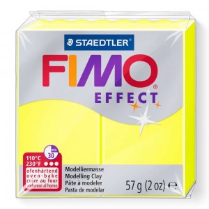 STAEDTLER ΠΗΛΟΣ FIMO EFFECT 8010-101 Neon Yellow 57g