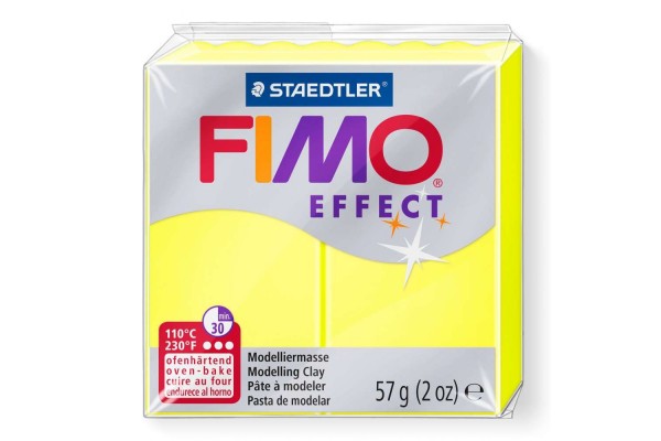 STAEDTLER ΠΗΛΟΣ FIMO EFFECT 8010-101 Neon Yellow 57g