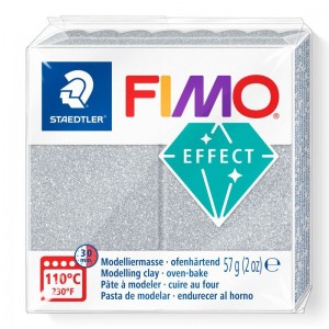STAEDTLER ΠΗΛΟΣ FIMO EFFECT 8010-812 Glitter Silver 57g STAEDTLER ΠΗΛΟΣ FIMO EFFECT 8010-812 Glitter Silver 57g