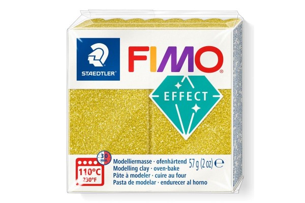 STAEDTLER ΠΗΛΟΣ FIMO EFFECT 8010-112 Glitter Gold 57g