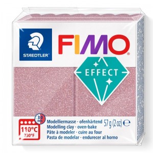 STAEDTLER ΠΗΛΟΣ FIMO ΕFFECT 8010-212 Glitter Rose Gold 57g