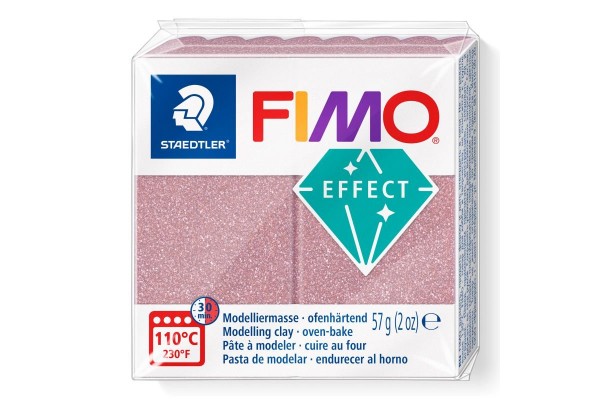 STAEDTLER ΠΗΛΟΣ FIMO ΕFFECT 8010-212 Glitter Rose Gold 57g